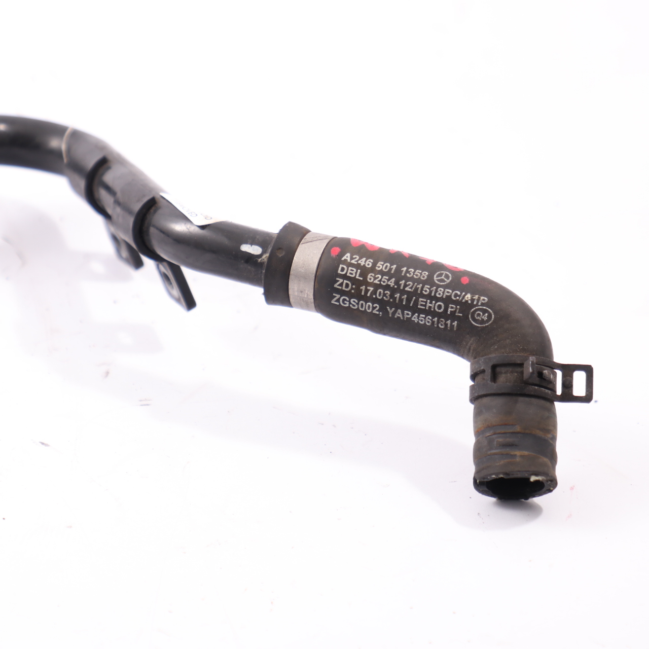 Tuyau d'eau Mercedes W176 OM651 Conduite liquide refroidissement A2465011358