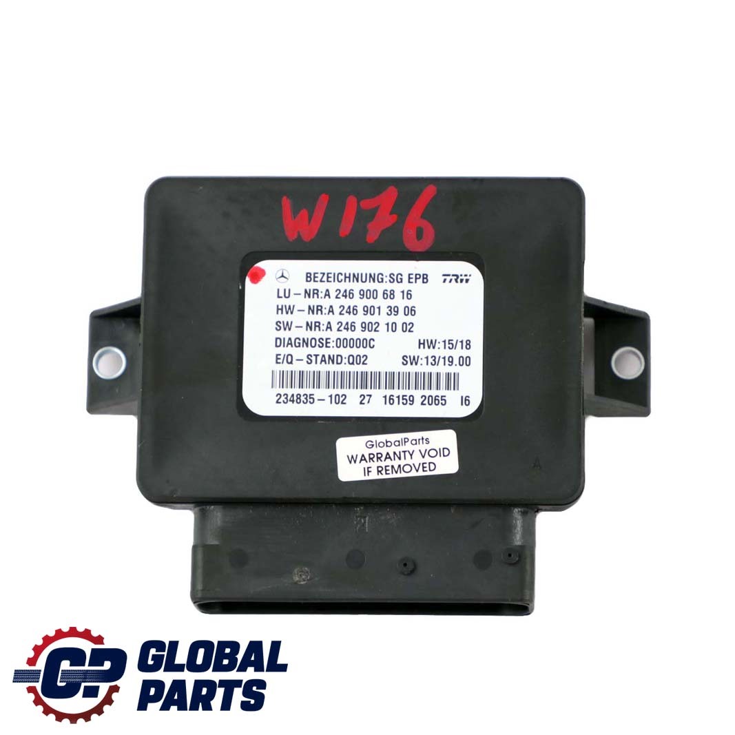 Mercedes W166 W176 Module de commande de frein de stationnement ECU