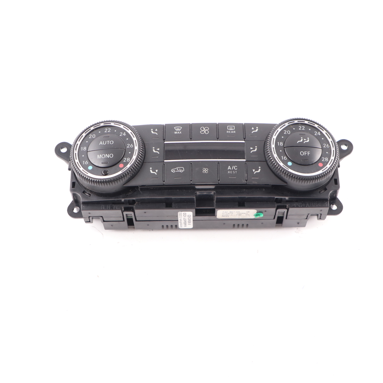 Mercedes ML W164 A/C Heater Climate Control Unit Switch Panel A2518702289