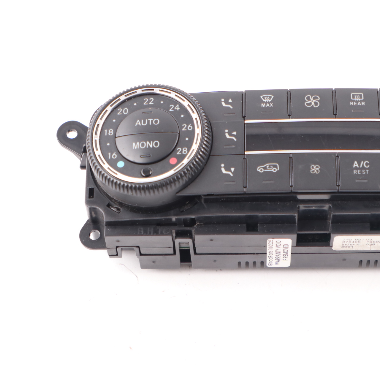 Mercedes ML W164 A/C Heater Climate Control Unit Switch Panel A2518702289