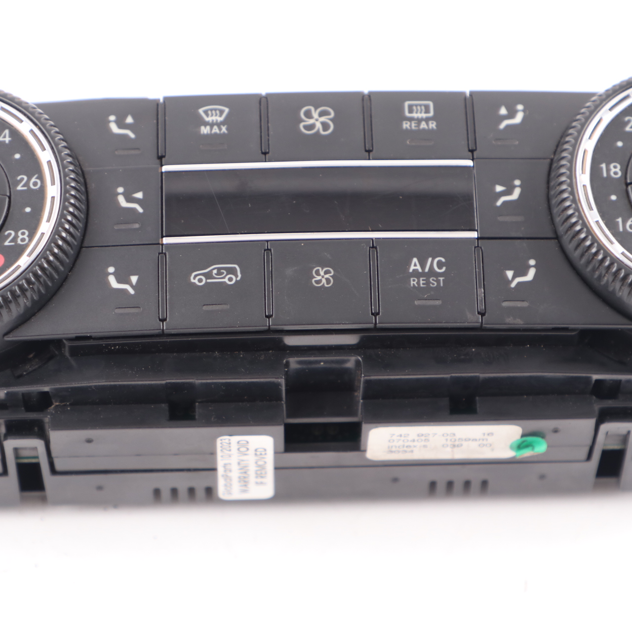 Mercedes ML W164 A/C Heater Climate Control Unit Switch Panel A2518702289