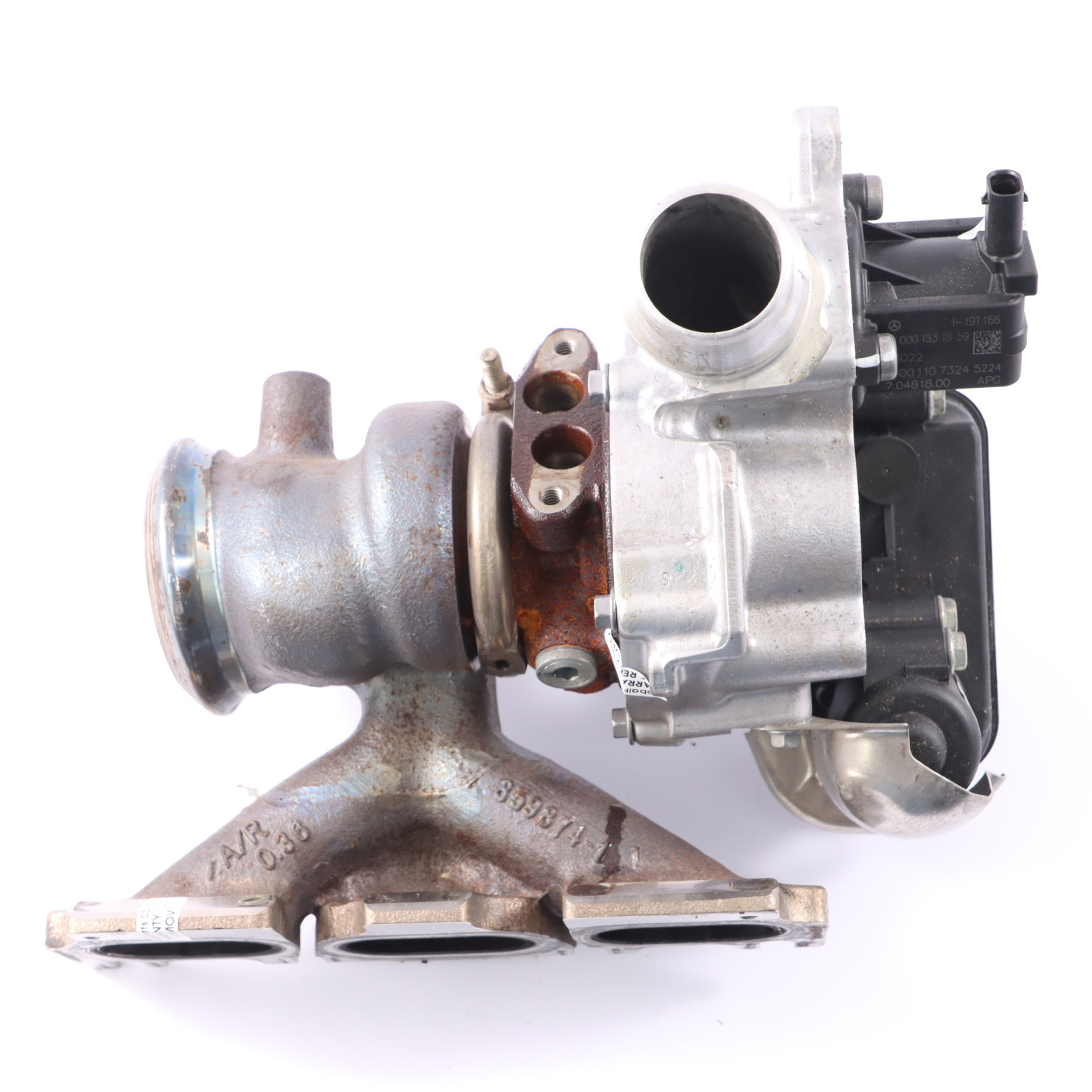 Turbocompresseur Mercedes W177 C118 Petrol M282.914 collecteur d'échappement