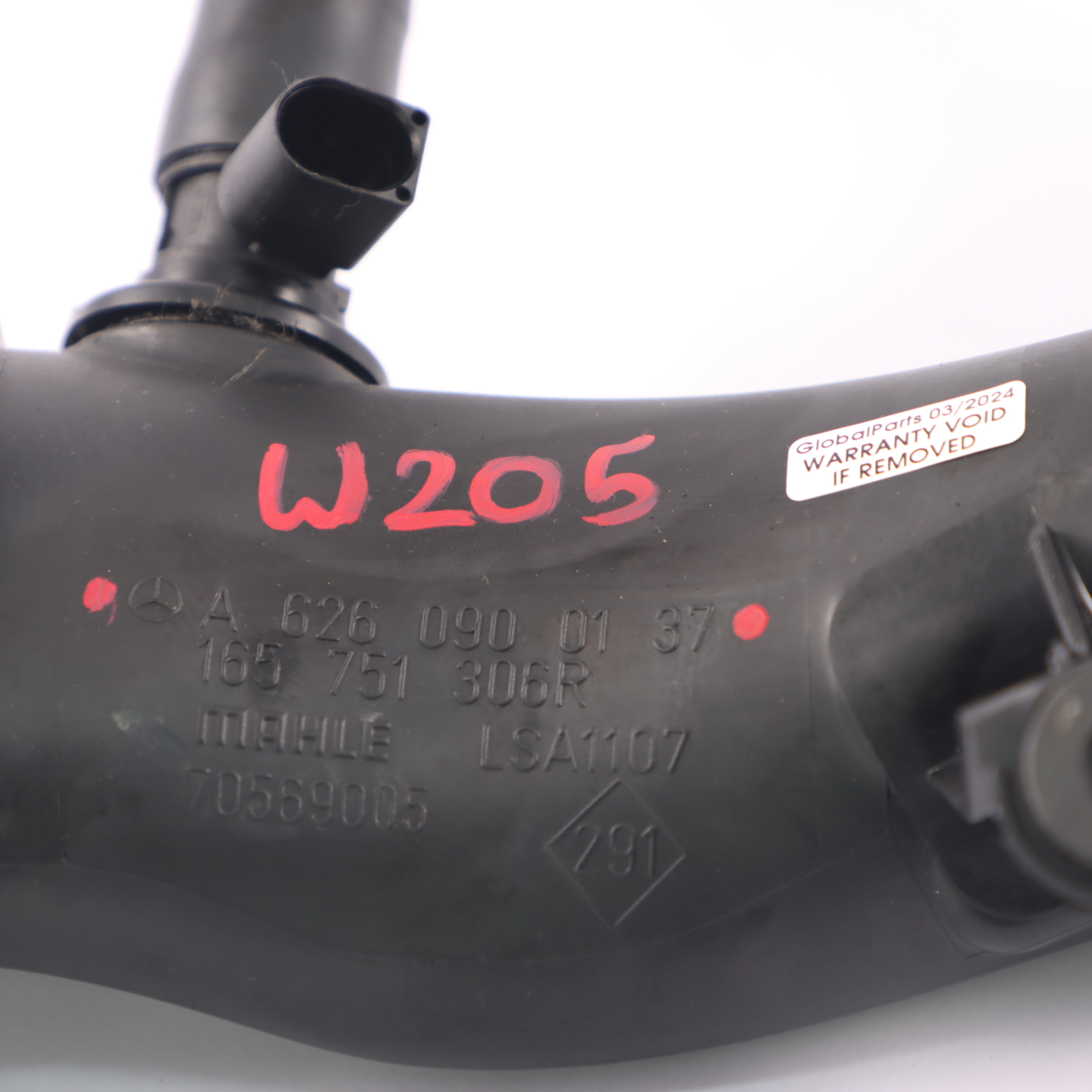 Mercedes W205 OM626 Diesel Tuyau d'admission d'air ligne de charge A6260900137