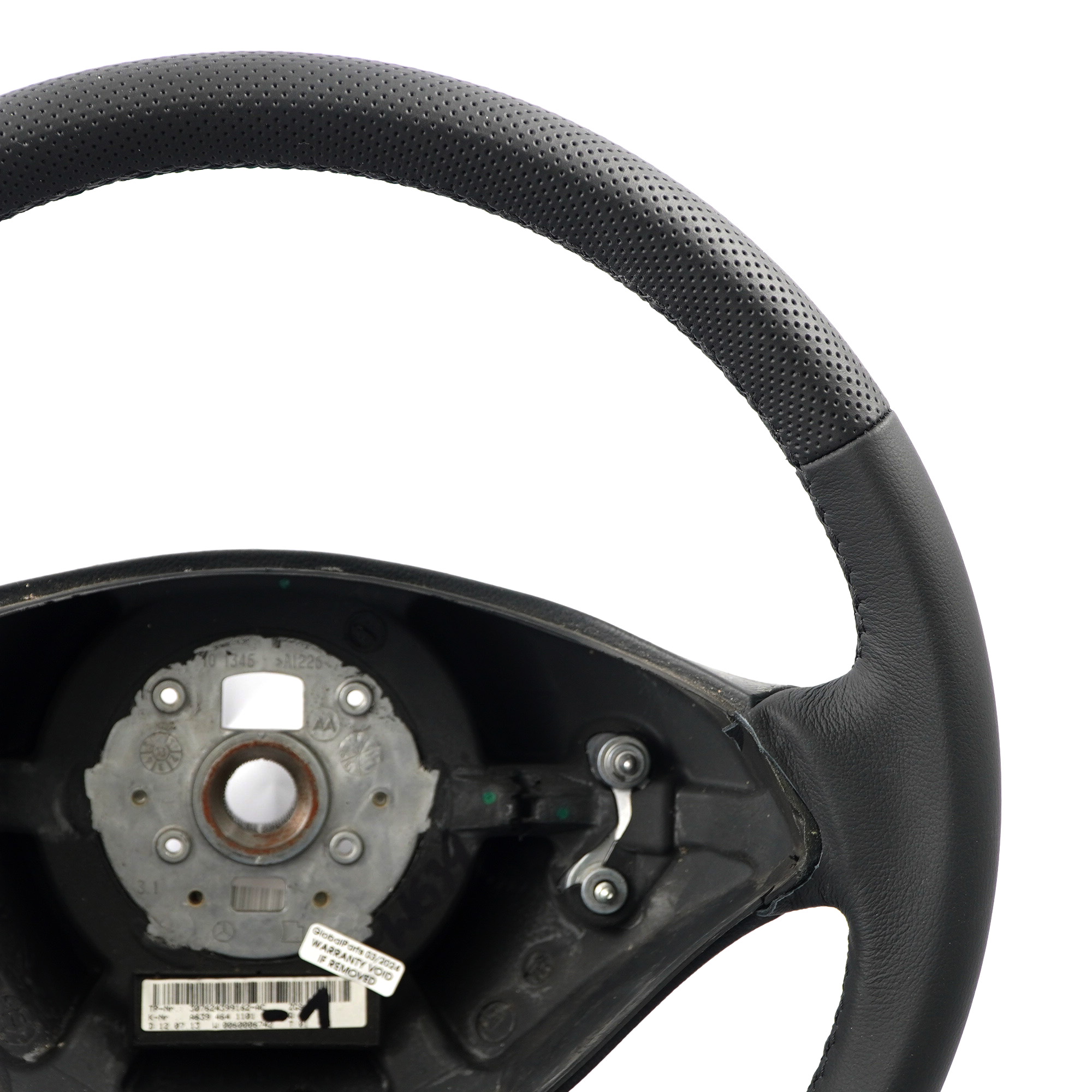 Mercedes Vito Viano W639 NEW Black Leather Steering Wheel Black Thread