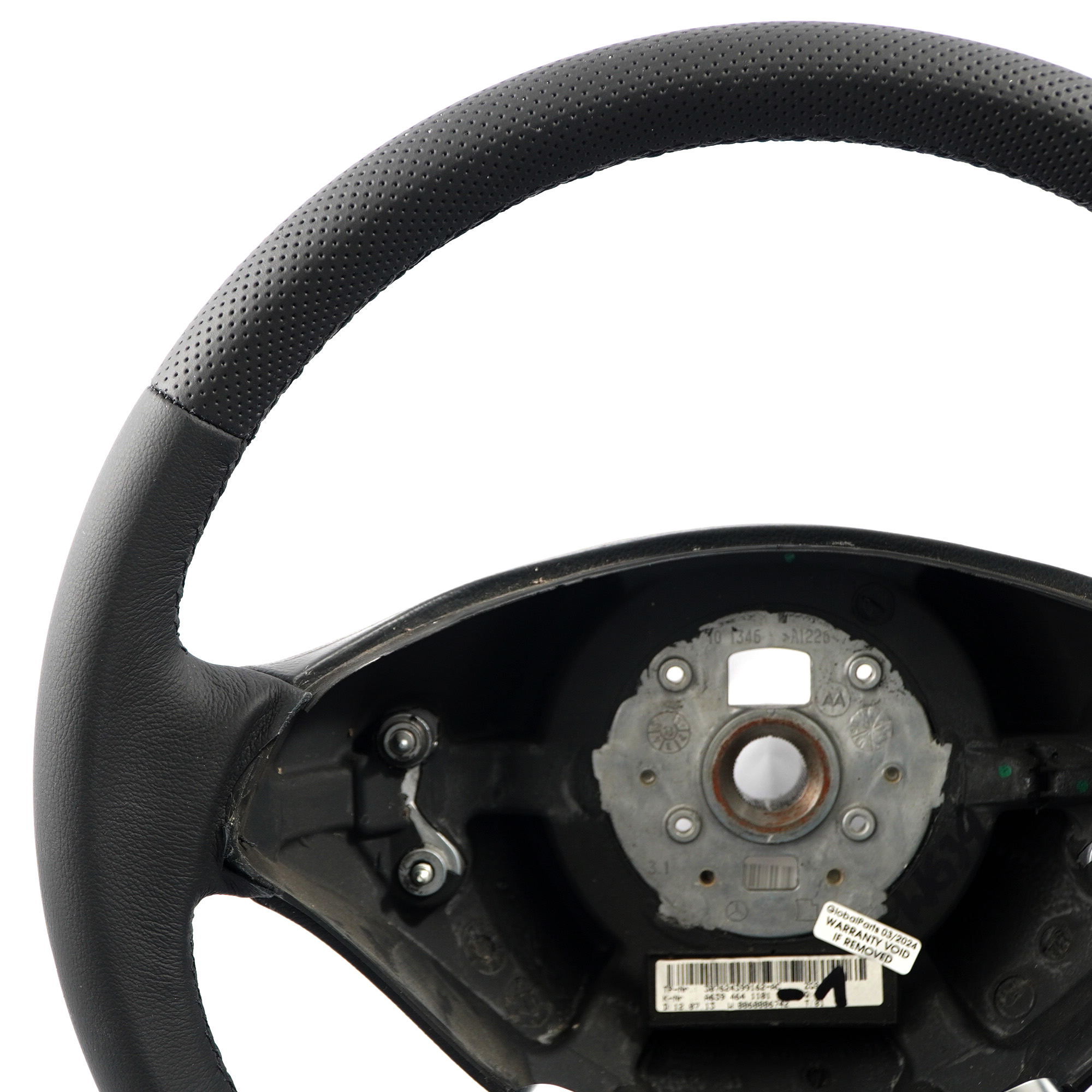 Mercedes Vito Viano W639 NEW Black Leather Steering Wheel Black Thread