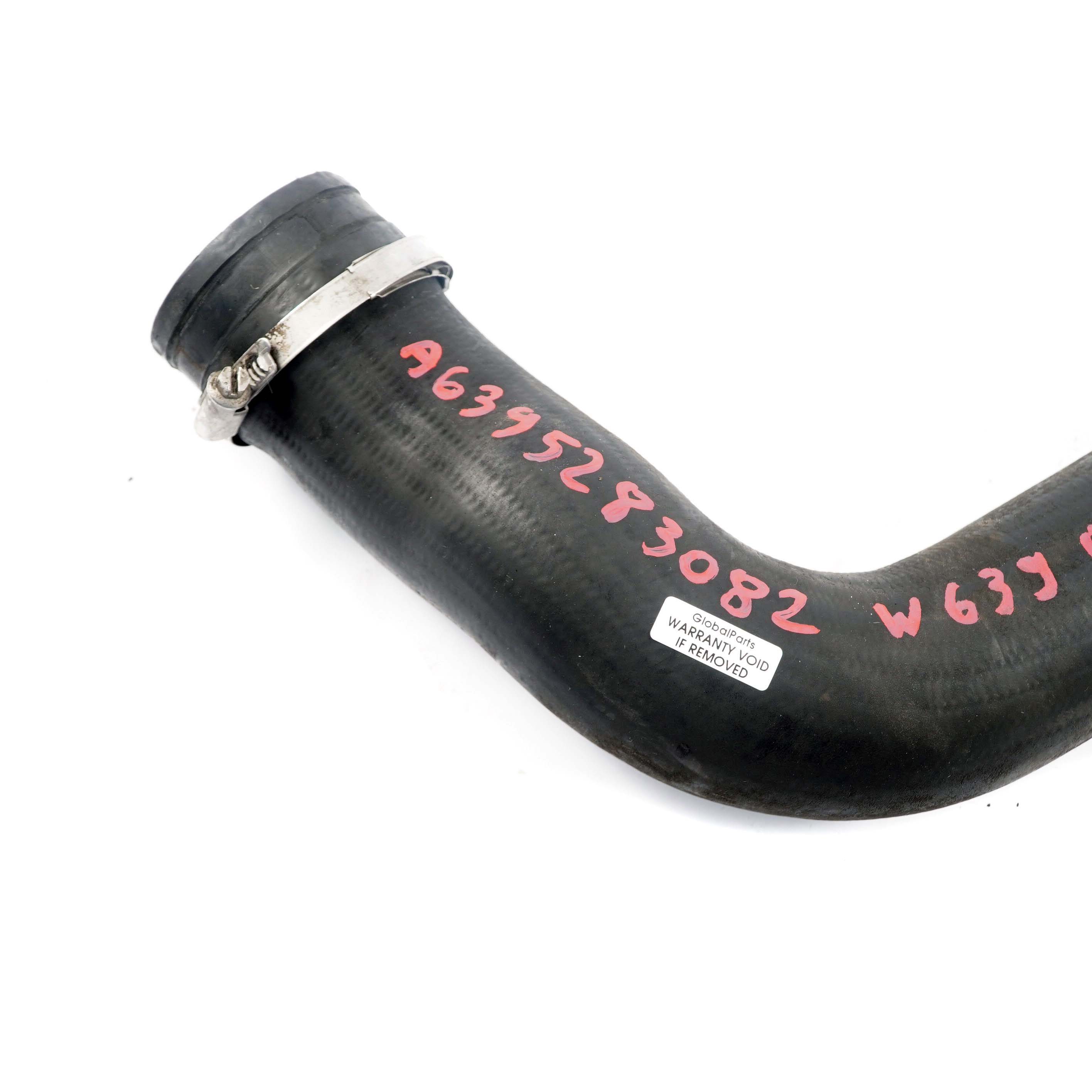 Mercedes W639 tuyau d'admission d'air OM646 Intercooler Charge Pipe A6395283082