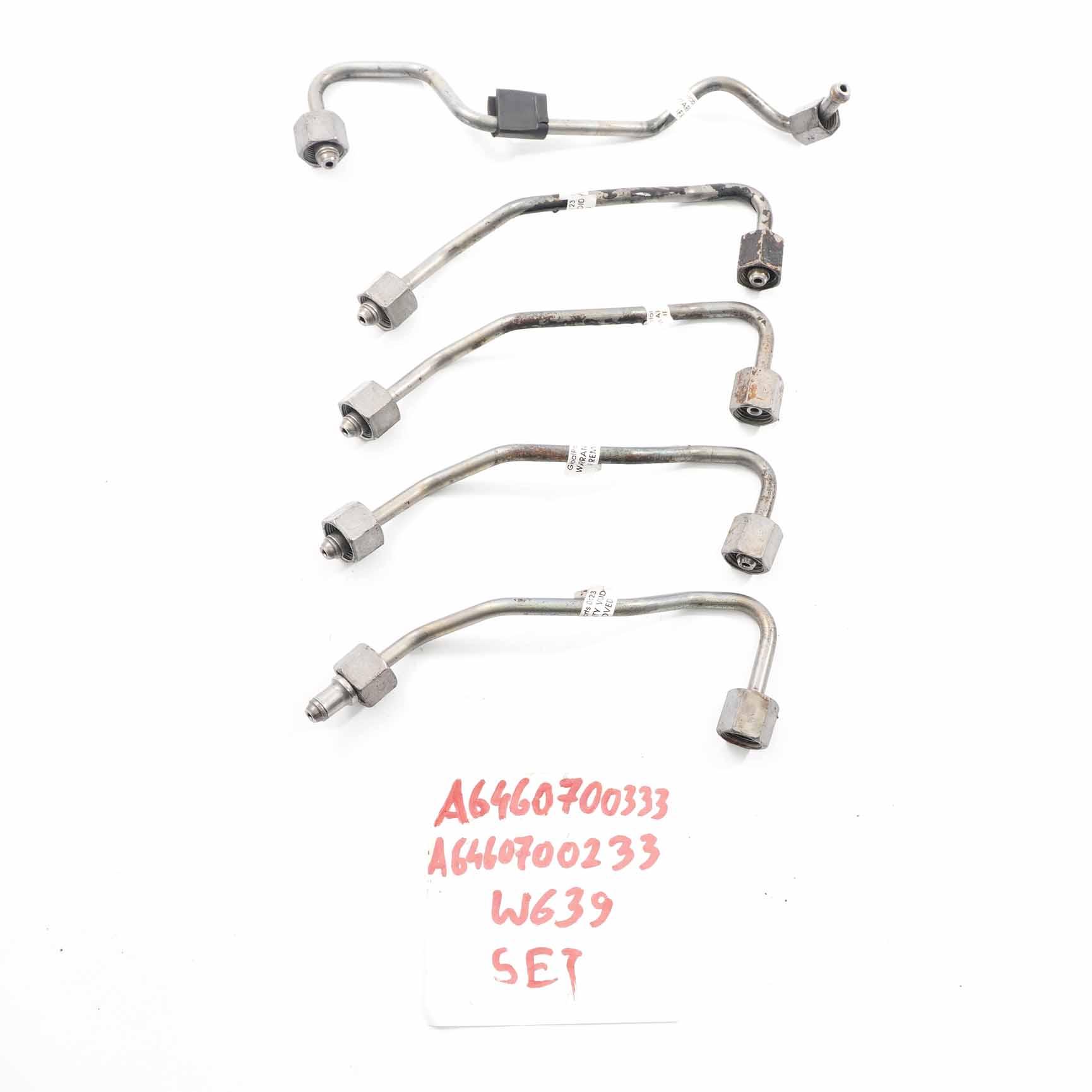 Mercedes W639 W906 OM646 tuyau pression ligne d'injection carburant rail set