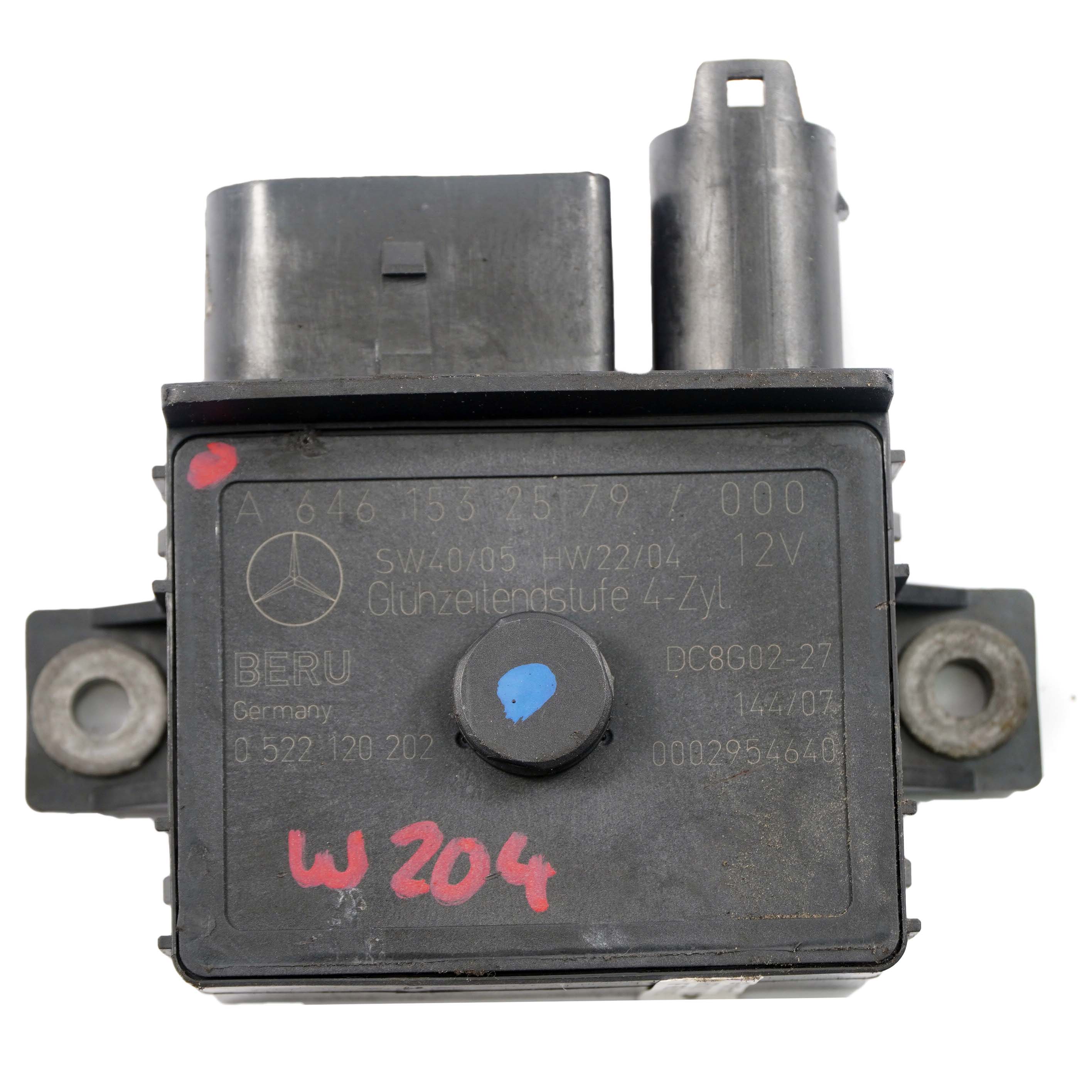 Mercedes W204 W211 Module relais bougie préchauffage OM646 Diesel A6461532579