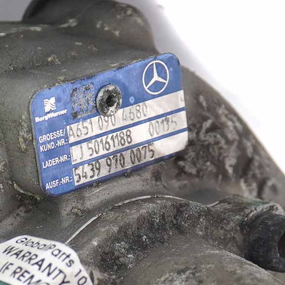 Mercedes Sprinter W906 OM651 Turbocompresseur complet A6510904780