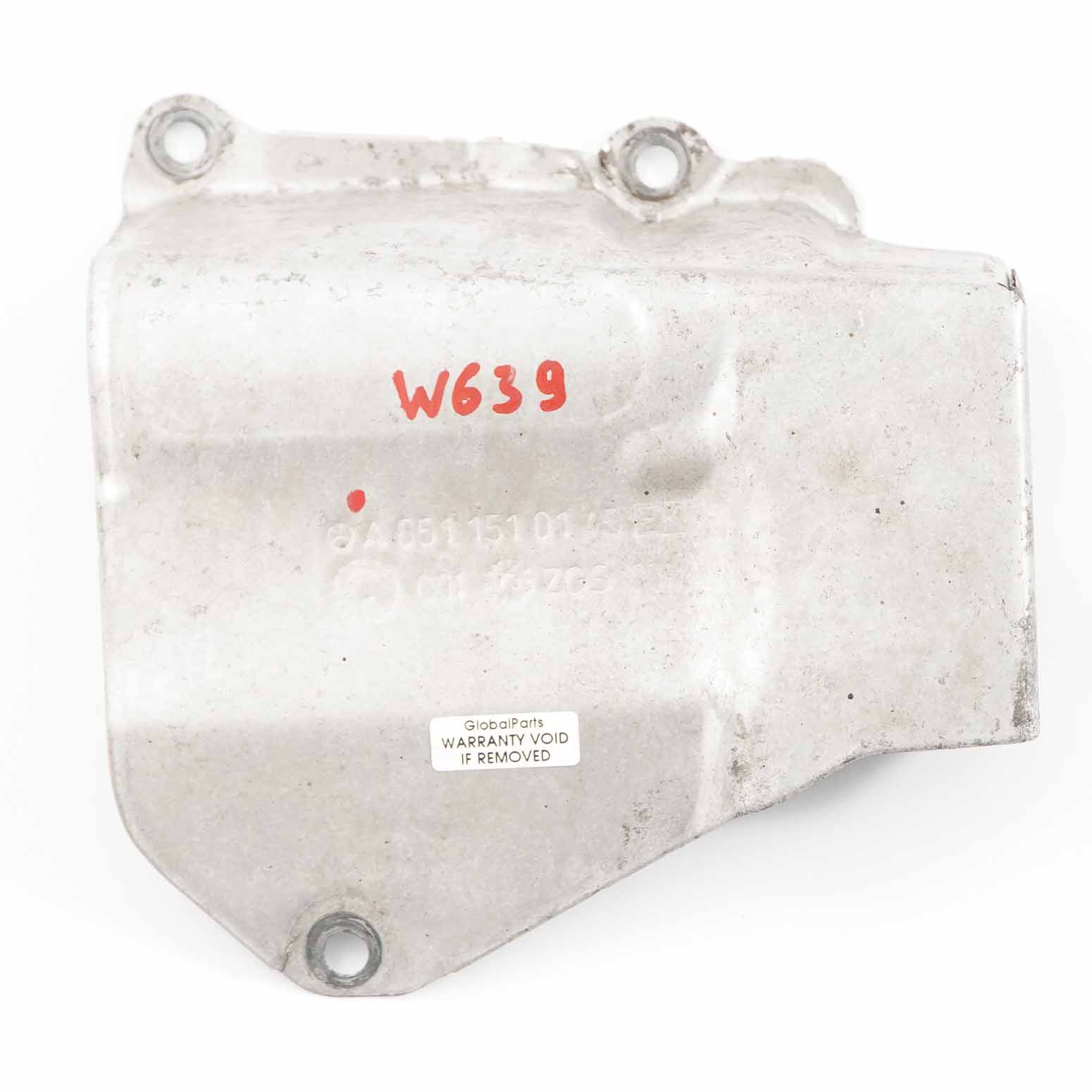 Mercedes Vito W639 Moteur Support Protection Thermique Couverture A6511510145