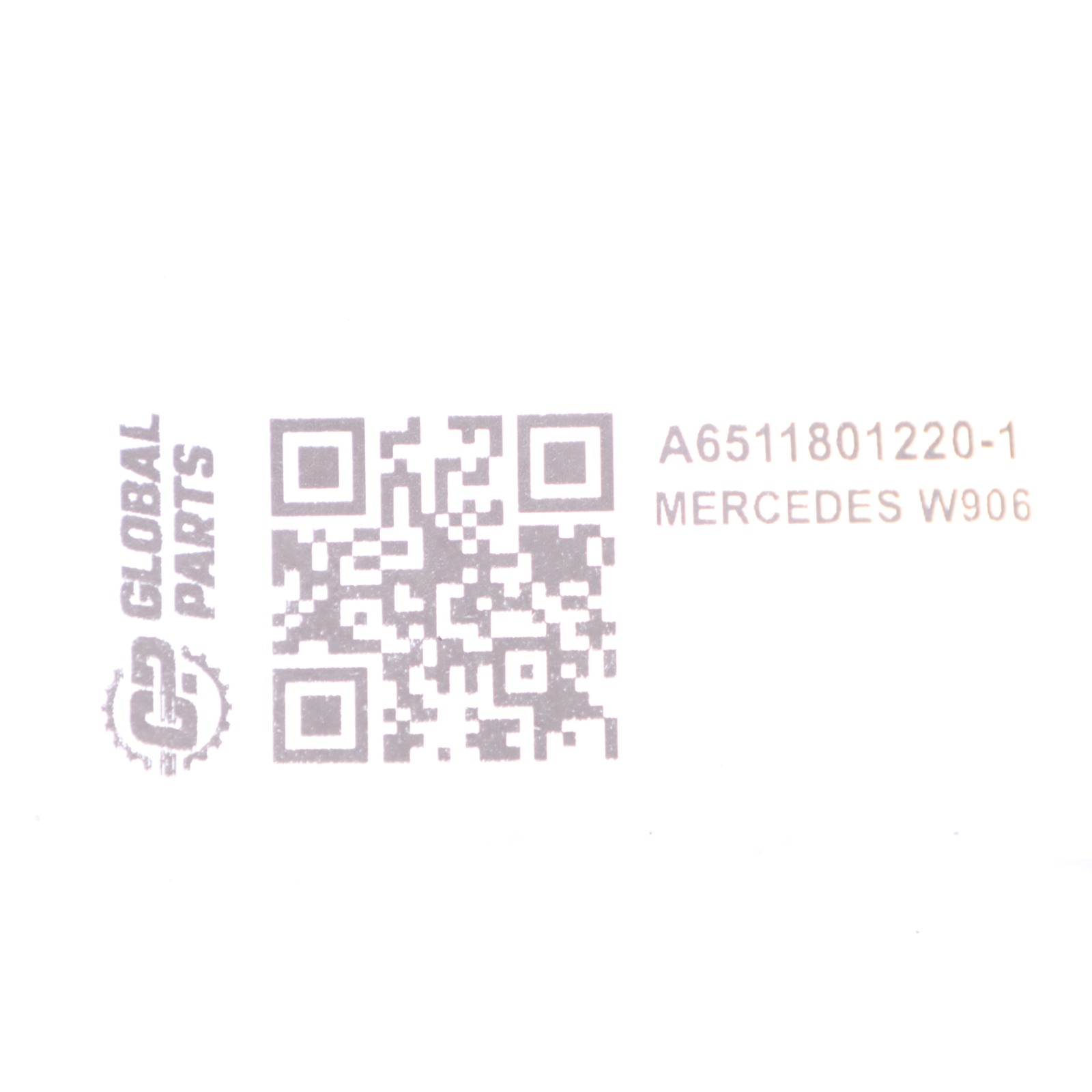 Mercedes W906 OM651 Tuyau d'huile turbocompresseur Ligne Tuyau A6511801220