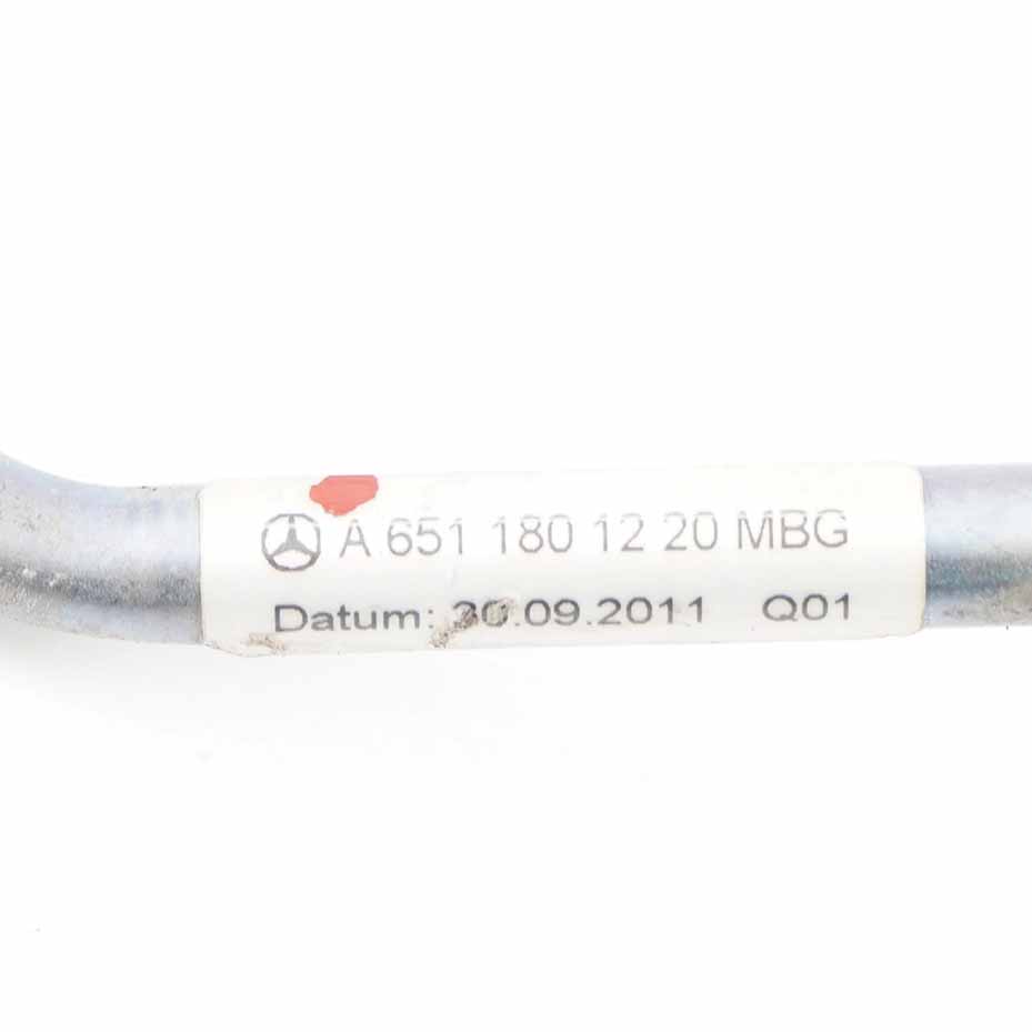 Mercedes W906 OM651 Tuyau d'huile turbocompresseur Ligne Tuyau A6511801220