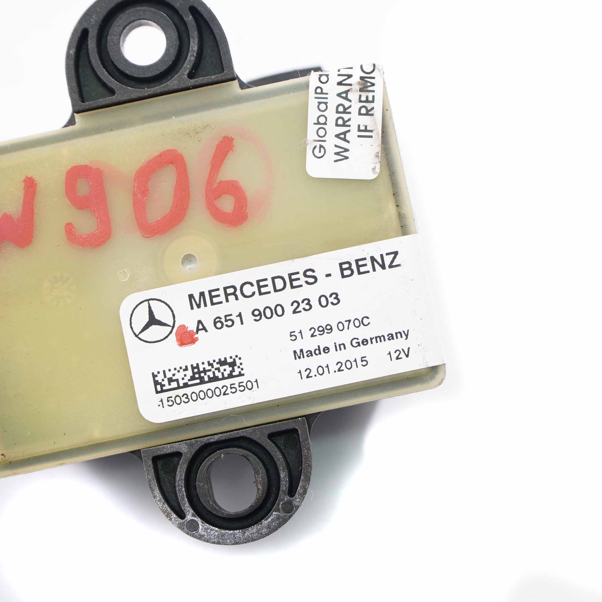 Mercedes W906 OM651 Diesel Module contrôle bougies préchauffage A6519002303