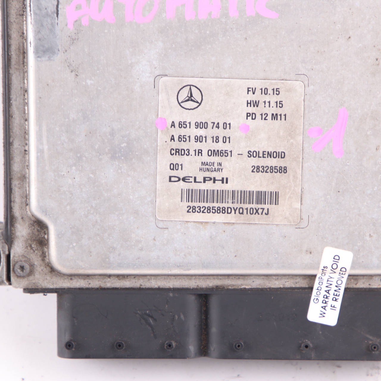 Mercedes W212 E250CDI Blue Efficiency OM651 204HP Moteur ECU A6519007401 kit Clé