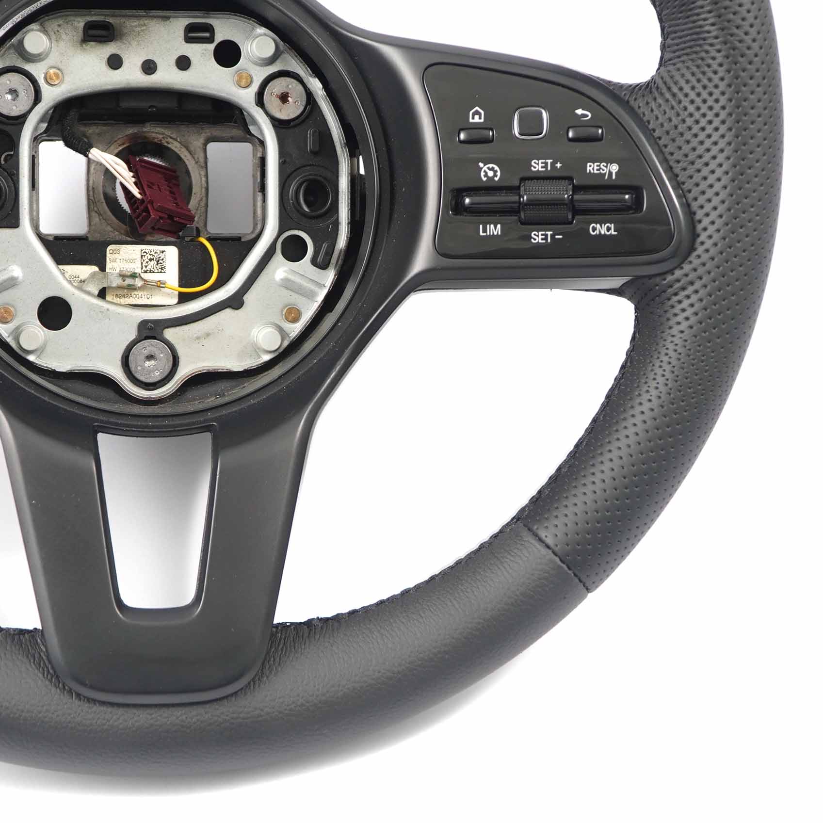 Mercedes W907 W910 NEW Black Leather Steering Wheel Multifunction A9074600802