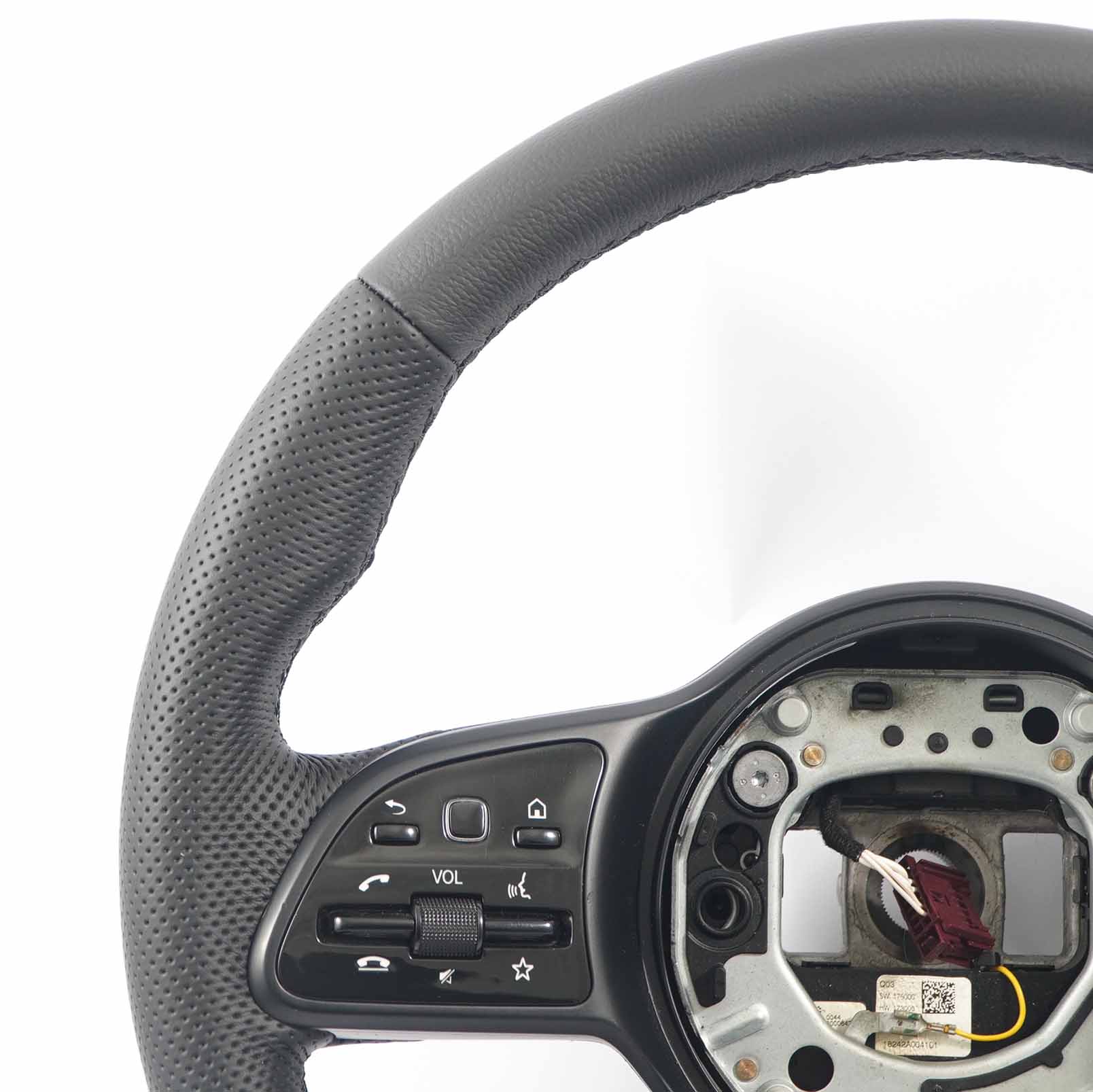 Mercedes W907 W910 NEW Black Leather Steering Wheel Multifunction A9074600802