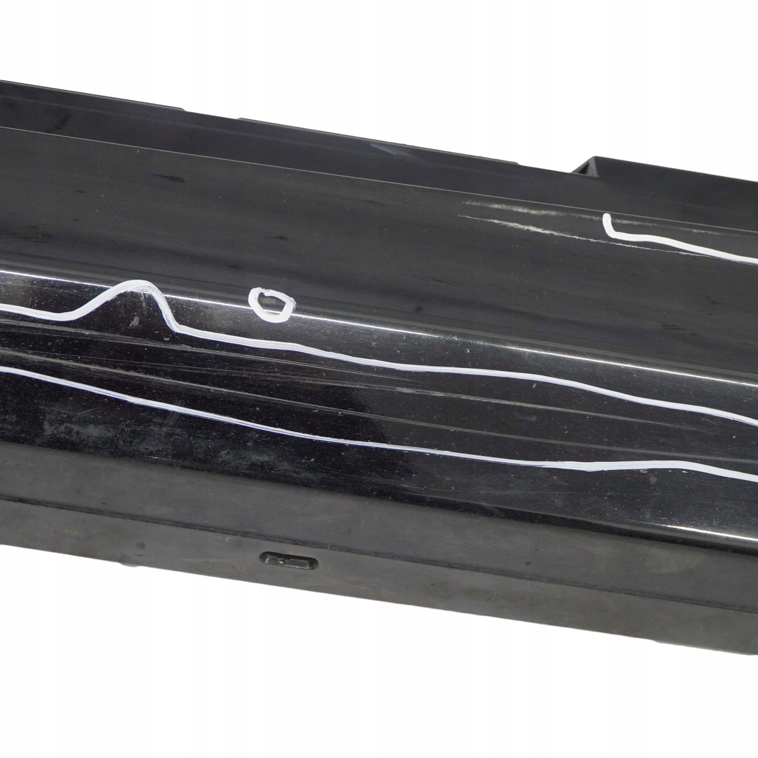 BMW E87 LCI Bas de Porte Couverture Seuil a Gauche Noir -