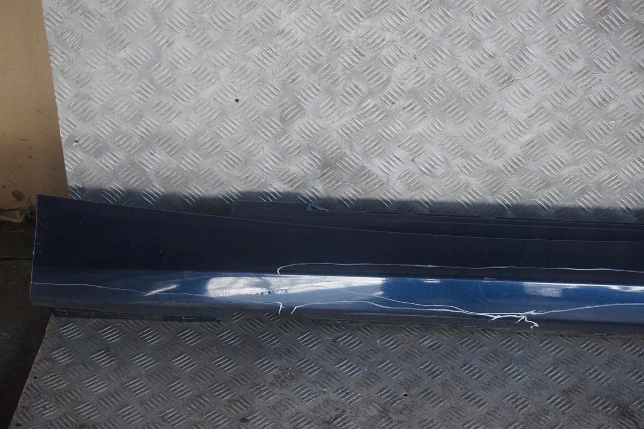 BMW E87 LCI Bas de Porte Couverture Seuil A Gauche Bleu Fonce Bleu - A76