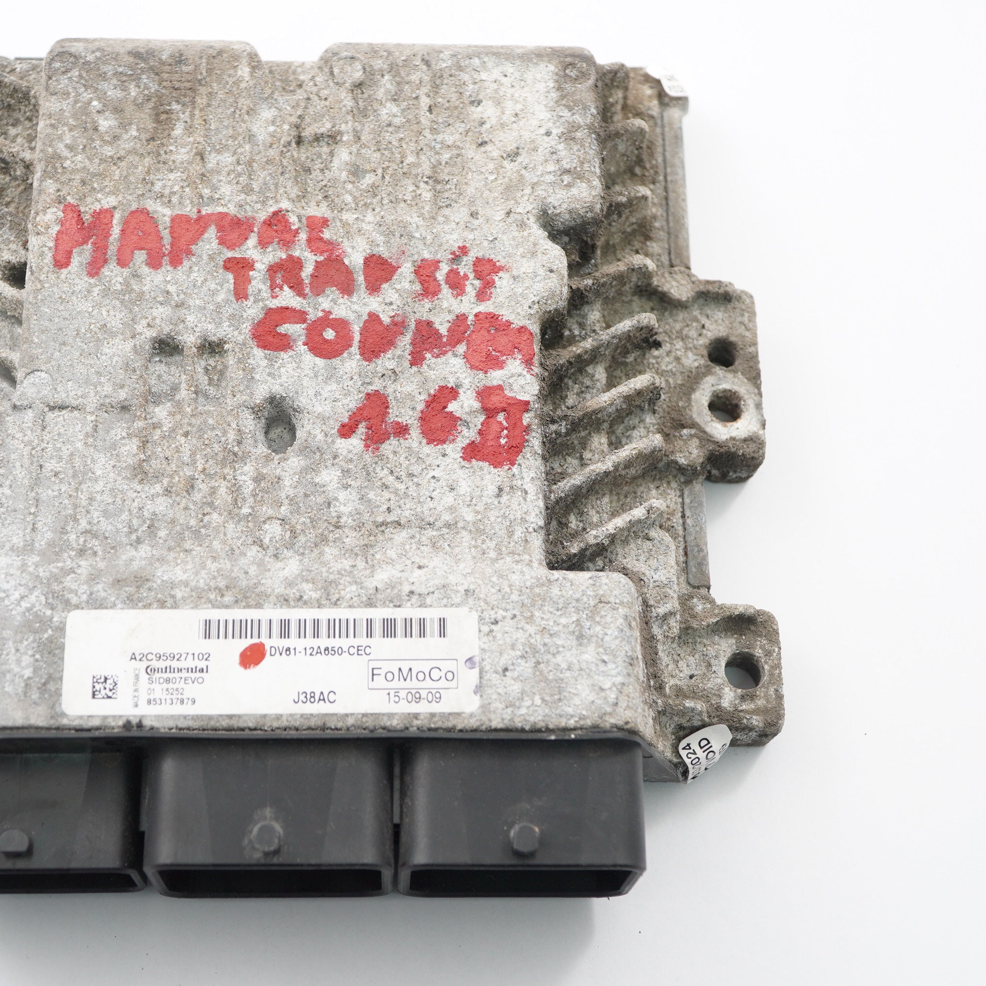 Ford Transit Connect 1.6 TDCI Engine Control ECU Module Manual DV6112A650CEC