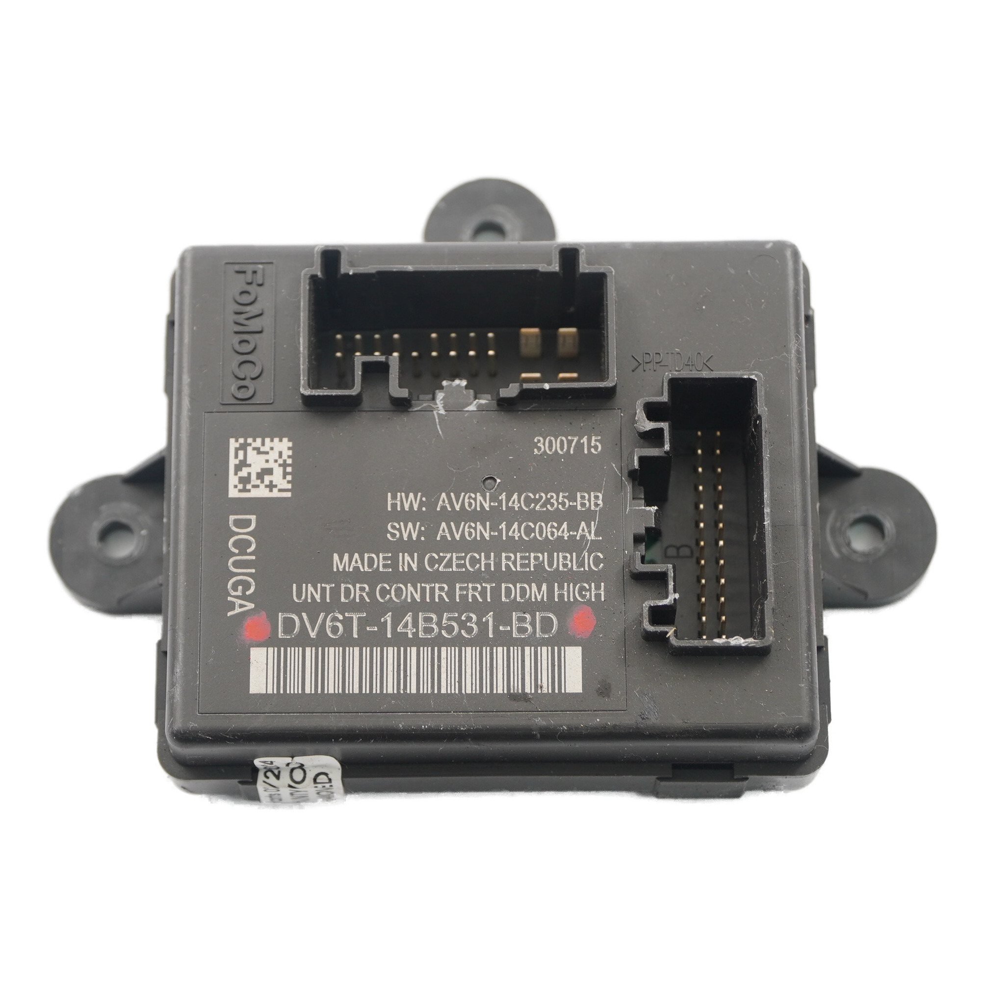 Ford Transit Connect Module porte avant droit Unité de contrôle ECU DV6T14B531BD