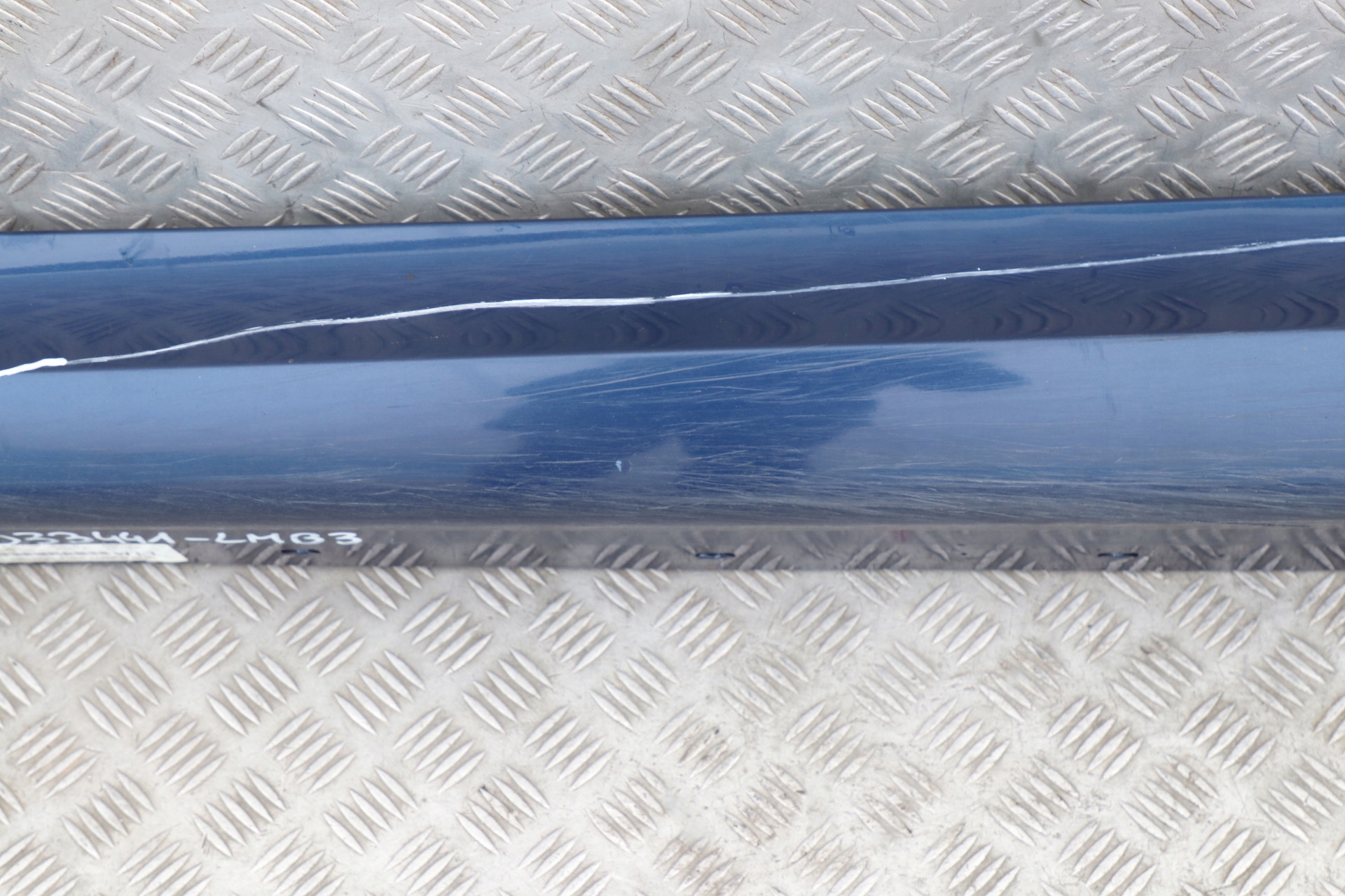 BMW 3 E90 E91 M Sport Bas de Porte Couverture Seuil a Gauche Du Mans Bleu -