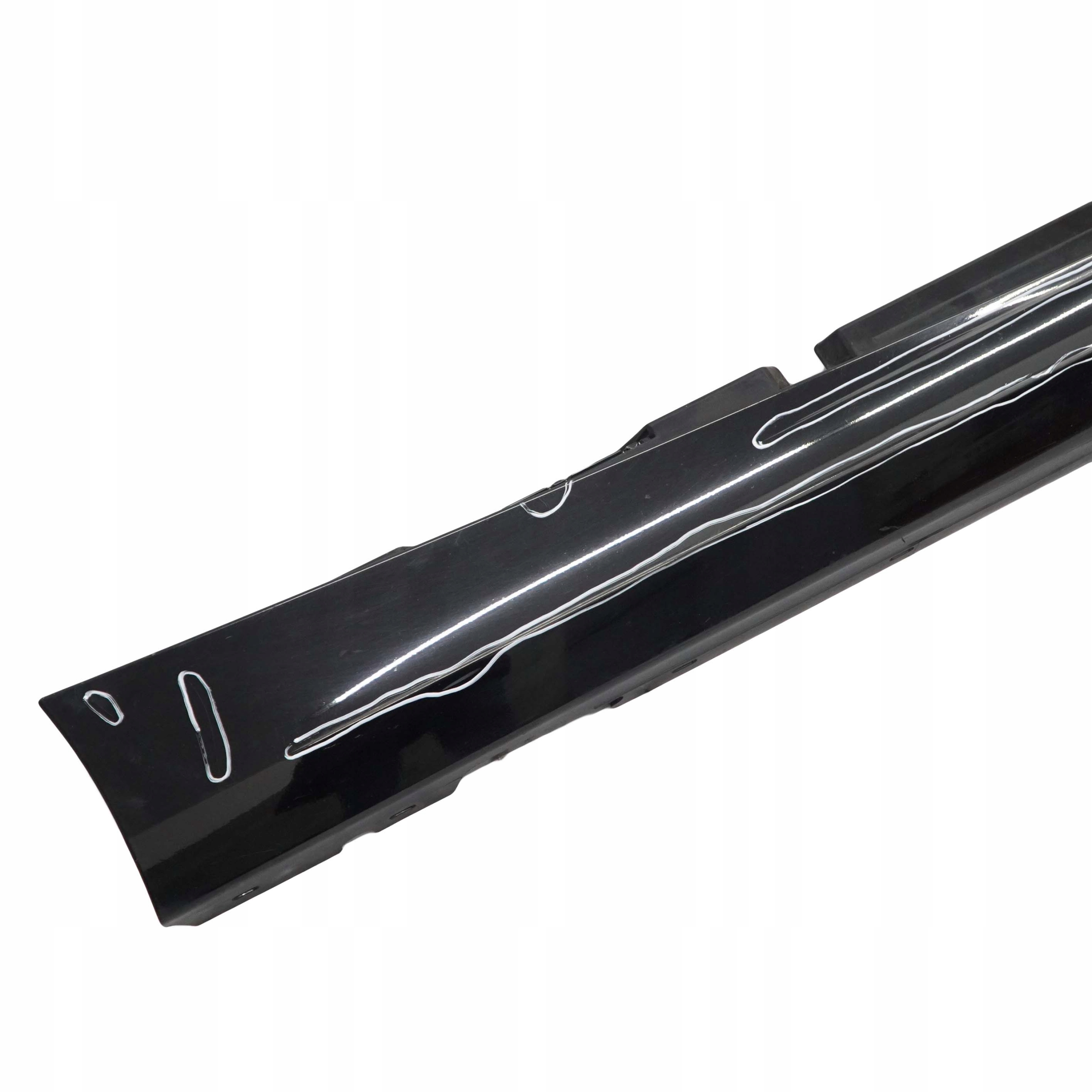 BMW E87 LCI Bas de Porte Couverture Seuil Droite Noir -