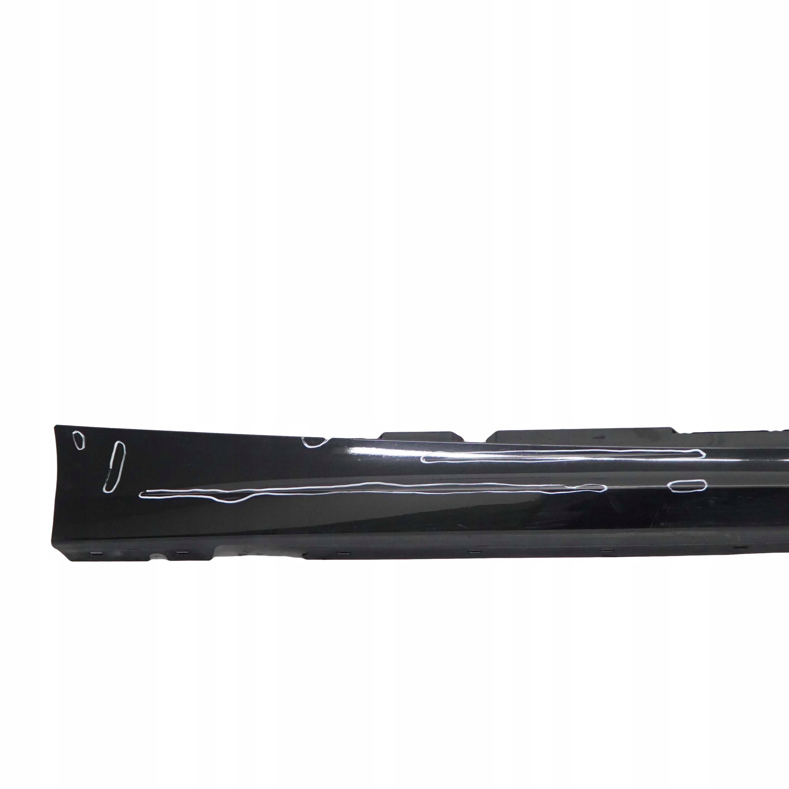 BMW E87 LCI Bas de Porte Couverture Seuil Droite Noir -