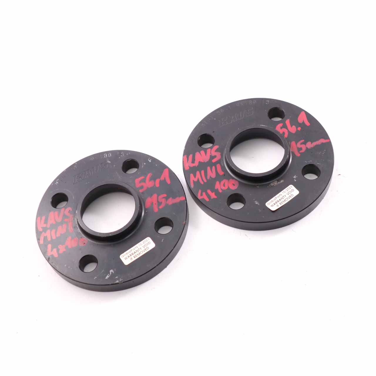 KAVS Entretoise Roue Alliage Cales Hubcentriques Mini 4x100 56.1mm 15mm