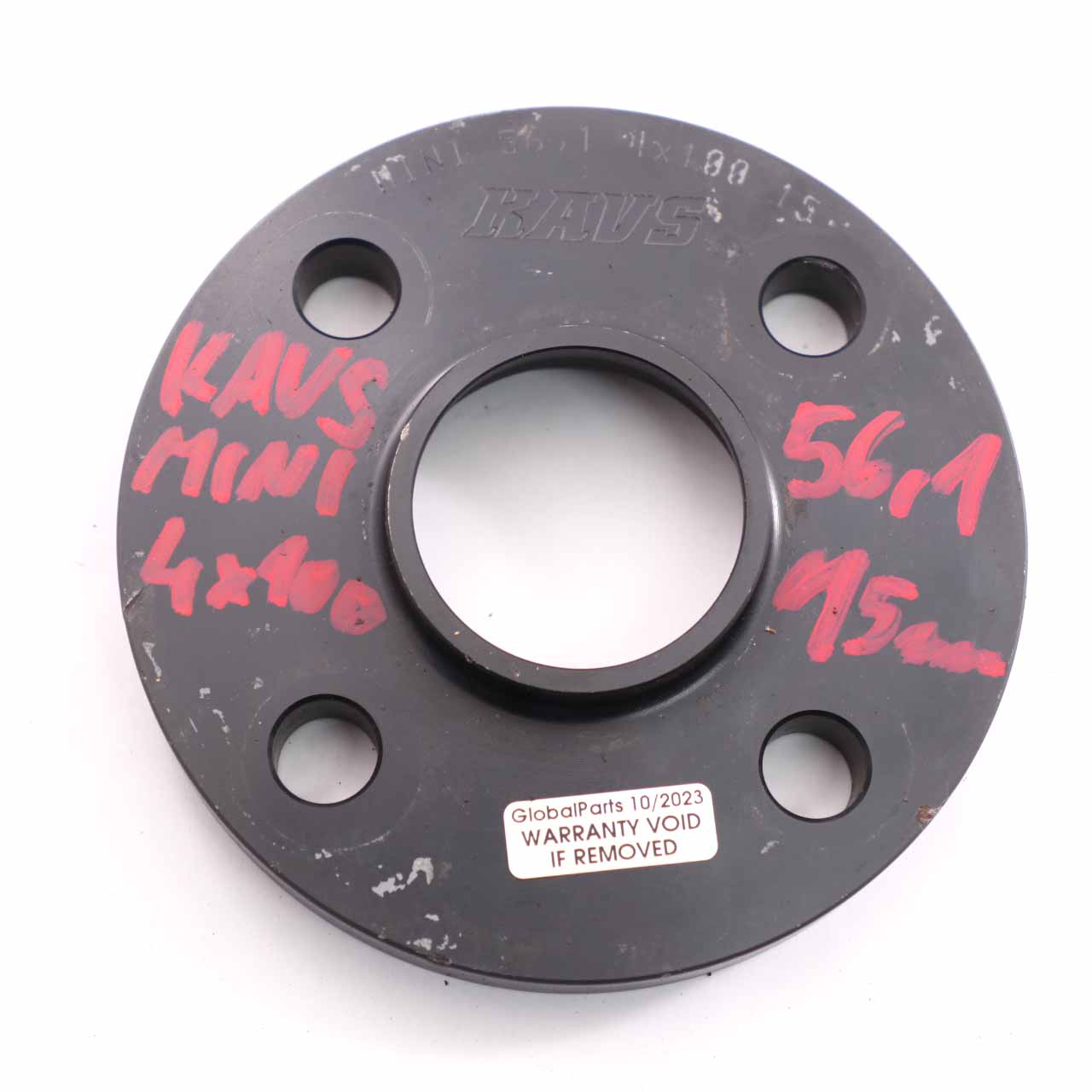 KAVS Entretoise Roue Alliage Cales Hubcentriques Mini 4x100 56.1mm 15mm